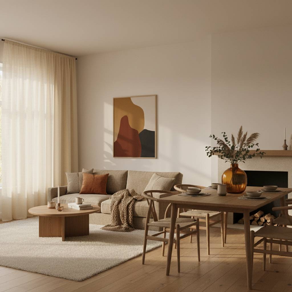 Minimalismo cálido: cómo elegir estores y cortinas para un otoño acogedor 1 Minimalismo cálido: cómo elegir estores y cortinas para un otoño acogedor 1