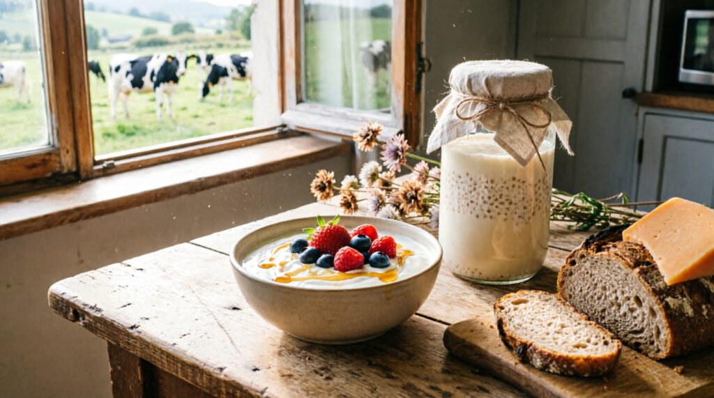 La Leche que Cura: Fermentos, Quesos Artesanos y el Renacer de la Microbiota Feliz 1 La Leche que Cura: Fermentos, Quesos Artesanos y el Renacer de la Microbiota Feliz 1